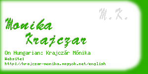 monika krajczar business card